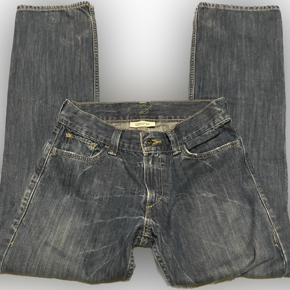 Vintage White Tab Levis 514 Slim Straight Jeans - Picture 6 of 8